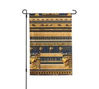 Bandiere da giardino, 71 x 101 cm, bandiera verticale da giardino invernale su entrambi i lati, piccola bandiera decorativa egiziana faraonica affreschi da giardino bandiera per esterni per tutte le