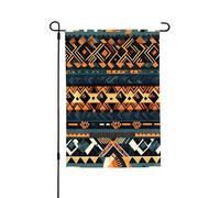 Bandiere da giardino, 71 x 101 cm, bandiera verticale da giardino invernale su entrambi i lati, piccola bandiera decorativa tribale africana con texture etnica da giardino bandiera per tutte le