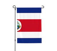 Bandiere da giardino, 71 x 101 cm, bandiera verticale da giardino invernale su entrambi i lati, piccola bandiera decorativa della Costa Rica, bandiera da giardino per cortile bandiera all'aperto per