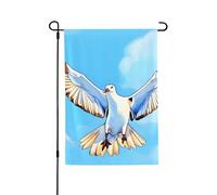 Bandiere da giardino, 71 x 101 cm, bandiera verticale da giardino invernale su entrambi i lati, piccola bandiera decorativa con gabbiani in volo Bandiera da giardino per tutte le stagioni Decorazione