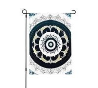 Bandiere da giardino, 71 x 101 cm, bandiera verticale da giardino invernale su entrambi i lati, piccola bandiera decorativa rotonda totem da giardino bandiera da esterno per tutte le stagioni