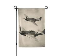 Bandiere da giardino 71 x 101 cm verticale su entrambi i lati bandiera da cortile in iuta per aerei della seconda guerra mondiale bandiera da giardino per fattoria estiva bandiere di benvenuto per