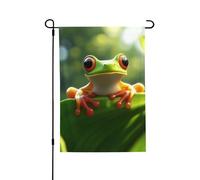 Bandiere da giardino 71 x 101 cm verticale su entrambi i lati bandiera da giardino graziosa rana bandiera da giardino estate fattoria bandiere di benvenuto per decorazioni esterne cortile prato patio