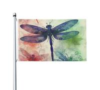 Bandiere da giardino a doppia faccia bandiera da cortile da esterno/interno bandiera brezza moderna libellula benvenuto banner da cortile per giardino casa vacanza decorazione casa bandiera giardino