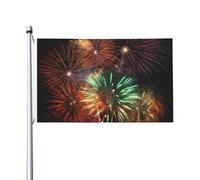 Bandiere da giardino a doppia faccia bandiera da cortile per esterni/interni Bandiera Brezza Splendid fuochi d'artificio Benvenuto Yard Banner per Giardino Casa Vacanze Decorazione per la casa