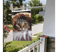 Bandiere da giardino a doppia faccia da 0,9 x 0,9 m Banner per esterni/interni Brezza bandiere gatto sotto coperta banner per giardino casa vacanza decorazione giardino bandiera