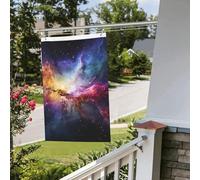 Bandiere da giardino a doppia faccia da 0,9 x 0,9 m Banner per esterni/interni Brezza Bandiere Nebulosa e Galaxy nell'Universo Banner per giardino Casa Vacanze Decorazione da giardino Bandiera da