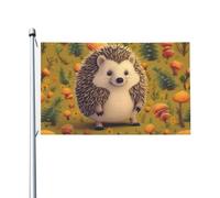 Bandiere da giardino a doppia faccia da 0,9 x 1,5 m, bandiera per esterni/interni Brezza Bandiera riccio Benvenuto Yard Banner per giardino Casa Vacanze Decorazione per la casa Bandiera da giardino