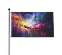 Bandiere da giardino a doppia faccia da 0,9 x 1,5 m, bandiera per esterni/interni, brezza, nebulosa e galassia nell'universo, banner per giardino, casa, vacanze, decorazione per la casa, bandiera da