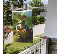 Bandiere da giardino a doppia faccia da 2 x 3 m bandiera da cortile esterno/interno bandiere brezza pace rana albero benvenuto banner per giardino casa vacanza decorazione giardino bandiera