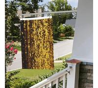 Bandiere da giardino a doppia faccia da 2 x 3 m bandiera da cortile esterno/interno bandiere brezza oro paillettes scintilla banner di benvenuto per giardino casa vacanza decorazione casa bandiera