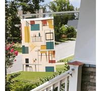 Bandiere da giardino a doppia faccia da 2 x 3 m Banner per esterni/interni bandiere brezza metà secolo moderno banner da cortile di benvenuto per giardino casa vacanza decorazione casa bandiera