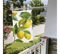 Bandiere da giardino a doppia faccia da 2 x 3 m Banner per esterni/interni Brezza Bandiere di ramo di limone Foglie di benvenuto Banner da cortile per giardino Casa Vacanze Decorazione per la casa