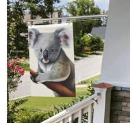 Bandiere da giardino a doppia faccia da 2 x 3 m Banner per esterni/interni Brezza bandiere koala e farfalla banner da cortile di benvenuto per giardino casa vacanze decorazione casa bandiera giardino