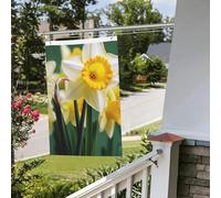 Bandiere da giardino a doppia faccia da 2 x 3 m Banner per esterni/interni Brezza bandiere narciso fiore benvenuto banner per giardino casa vacanza decorazione casa bandiera giardino