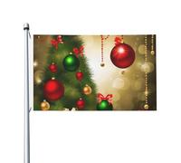 Bandiere da giardino a doppia faccia da 3 x 1,5 m bandiera da cortile esterno/interno bandiera brezza Buon Natale benvenuto banner per giardino casa vacanza decorazione giardino bandiera