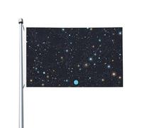 Bandiere da giardino a doppia faccia da 3 x 1,5 m, bandiera per esterni/interni Brezza bandiera costellazione ammassi stellari galassie banner da cortile di benvenuto per giardino casa vacanza