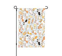 Bandiere da giardino a doppia faccia per cani, decorazione stagionale per tutte le stagioni per la decorazione del portico anteriore del cortile