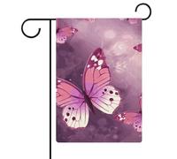 Bandiere da giardino a farfalla 30,5 x 45,7 cm bandiera esterna a doppia faccia bandiera estiva da cortile floreale bandiere da giardino di benvenuto stagionali decorazioni per le vacanze