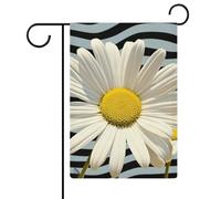 Bandiere da giardino a forma di margherita, 30,5 x 45,7 cm, doppia faccia, bandiera estiva da cortile, bandiere floreali da giardino di benvenuto, decorazioni stagionali per le vacanze