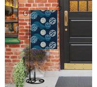 Bandiere da giardino a pallavolo blu, 30,5 x 45,7 cm, doppia faccia, piccola bandiera da giardino, bandiere stagionali per Natale, fattoria, decorazioni esterne