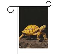 Bandiere da giardino a terra tartaruga 30,5 x 45,7 cm bandiera esterna su entrambi i lati bandiera estiva da cortile floreale bandiere da giardino di benvenuto stagionali decorazioni per le vacanze