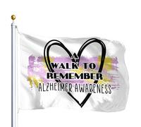 Bandiere Da Giardino A Walk To Remeber Alzheimer Bandiera Dell'Orgoglio Durevole Bandiera Decorativa Colore Vivido Pride Flag Per Festival Prato Portico 152X90CM