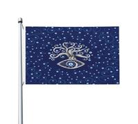 Bandiere Da Giardino Ancient Greek Matiasma Evil Eye Bandiera Dell'Orgoglio Colore Vivido Pride Flag Resistente Intemperie Bandiere Da Cortile Per Prato Festival Esterno 152X90CM