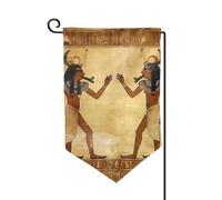 Bandiere da giardino antiche egiziane verticali su entrambi i lati, 30,5 x 45,7 cm, bandiera stagionale primaverile estate per vacanze fattoria cortile decorazione da appendere all'aperto