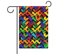Bandiere da giardino arcobaleno Gay Pride 30,5 x 45,7 cm bandiera esterna a doppia faccia bandiera estiva da giardino di benvenuto bandiere da giardino stagionali decorazioni per le vacanze