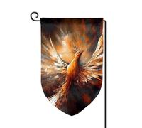 Bandiere da giardino astratte Phoenix verticale su entrambi i lati bandiera della casa 30,5 x 45,7 cm bandiera stagionale primavera estate vacanza fattoria cortile decorazione da appendere all'aperto