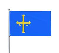 Bandiere Da Giardino Asturias Bandiere Decorative Premium Bandiera Da Cortile Lavabile Banner Giardino Per Celebrazione Esterna Prato 90X150 CM