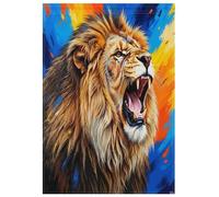 Bandiere da giardino autunnali per feste esterne, bandiera per casa su entrambi i lati, leone ruggente, decorazione da giardino per la casa, 71,1 x 101,6 cm