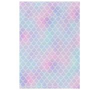 Bandiere da giardino autunnali rosa pastello con squame di sirena, bandiera floreale, resistente alle intemperie, decorazione autunnale per la casa, 71 x 101,6 cm