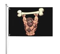 Bandiere Da Giardino Barbarians Hold Up A Large Bone Bandiere Decorative Decorazione Outdoor Bandiera Premium Banner Giardino Per Esterna Prato Feste 90X150 Cm