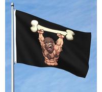 Bandiere Da Giardino Barbarians Hold Up A Large Bone Outdoor Bandiera Durevole Banner Giardino Impermeabile Bandiere Decorative Per Esterna Sport Interno 90X150 Cm