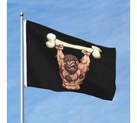 Bandiere Da Giardino Barbarians Hold Up A Large Bone Outdoor Bandiera Premium Bandiere Decorative Decorazione Banner Giardino Per Esterna Feste Interno 90X150 Cm