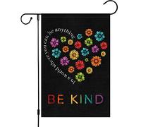 Bandiere Da Giardino Be Kind In A World Where You Can Be Anything Motivational Bandieradacortile Durevole Bandiera Decorativa Resistente Dissolvenza Outdoor Bandiera Per Bar Portico 30X45Cm