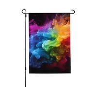 Bandiere da giardino bifacciali, 28 x 40 pollici, piccole bandiere da cortile per esterni, striscioni per le vacanze, bandiere arcobaleno da giardino, bandiere estive in iuta per decorazioni da este