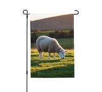 Bandiere da giardino bifacciali, 28 x 40 pollici, piccole bandiere da cortile per esterni, striscioni per le vacanze, bandiere da giardino con pecore, bandiere estive in iuta per decorazioni da este
