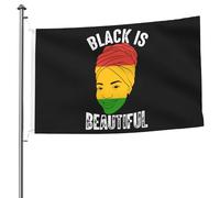 Bandiere Da Giardino Black Is Beautiful Bandiera Da Cortile Impermeabile Banner Giardino Durevole Outdoor Bandiera Per Fattoria Sport Giardino 90X150 CM