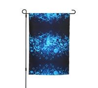 Bandiere da giardino blu con note musicali, 30,5 x 45,7 cm, double face, decorazione stagionale per la casa e per tutte le stagioni