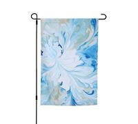 Bandiere da giardino blu e bianche per esterni 30,5 x 45,7 cm, bandiera da giardino stagionale su entrambi i lati con occhielli bandiera esterna per decorazioni per la casa sfondo fotografico