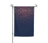Bandiere da giardino blu navy con cielo e stelle, 30,5 x 45,7 cm, double face, decorazione stagionale per la casa all'aperto e per tutte le stagioni