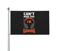 Bandiere Da Giardino Can'T Hear You I'M Gaming Outdoor Bandiera Premium Bandiere Decorative Impermeabile Banner Giardino Per Feste Fattoria Interno 90X150 CM