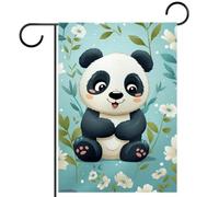 Bandiere Da Giardino Cartoon Panda Bear Outdoor Bandiera Resistente Intemperie Pride Flag Durevole Bandieradacortile Per Prato Portico Celebrazioni 30X45Cm