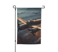 Bandiere da giardino con aerei della guerra mondiale per esterni, 30,5 x 45,7 cm, bandiera stagionale da giardino con occhielli bandiera esterna per decorazioni per la casa sfondo fotografico