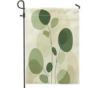 Bandiere da giardino con albero di pioppo in stile retrò, 30,5 x 45,7 cm, double face, per esterni, foglie di piante di metà secolo, bandiere per esterni, decorazione botanica per cortile, cortile