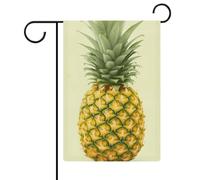 Bandiere da giardino con ananas fresco, 30,5 x 45,7 cm, doppia faccia, bandiera estiva da cortile, bandierine floreali da giardino di benvenuto, decorazioni stagionali per le vacanze