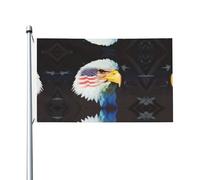 Bandiere da giardino con aquila patriottica, bandiere decorative su entrambi i lati, adatte per prati, balconi, portici, ecc.